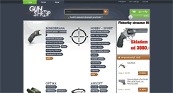 Desktop Screenshot of gunshop.cz